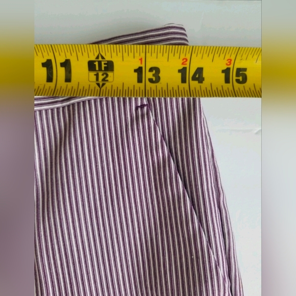 Etro Women's Striped Straight-Leg Capri Pants, Lilac/White Cotton/Spandex Sz 38 - Picture 6 of 16